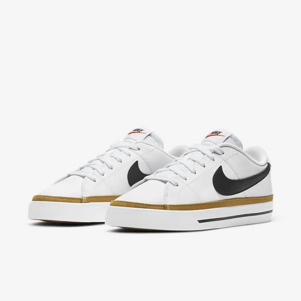 Women's Nike NikeCourt Legacy Sneakers White / Black | NK578DUN