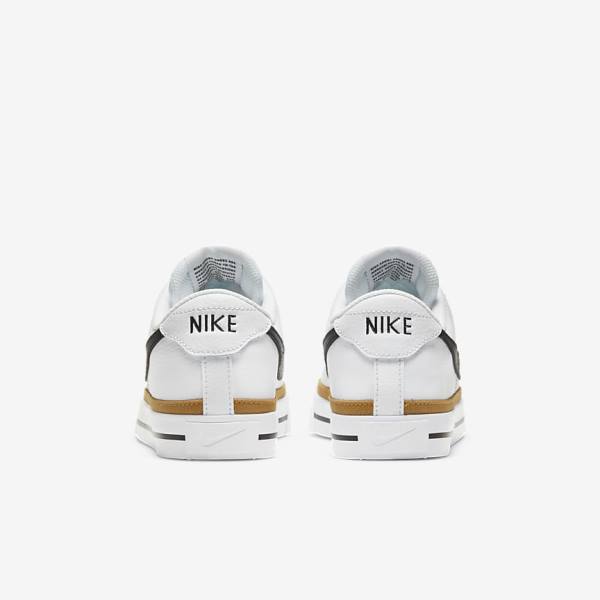 Women's Nike NikeCourt Legacy Sneakers White / Black | NK578DUN