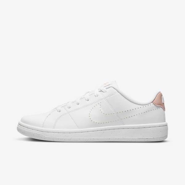 Women\'s Nike NikeCourt Royale 2 Next Nature Sneakers White / Black / Rose | NK492NCA