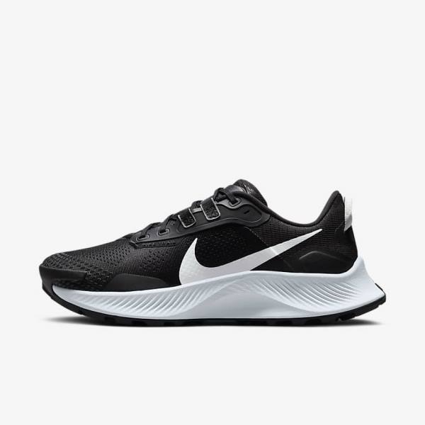 Women\'s Nike Pegasus Trail 3 Trail Running Shoes Black / Dark Grey / Platinum | NK295RZE