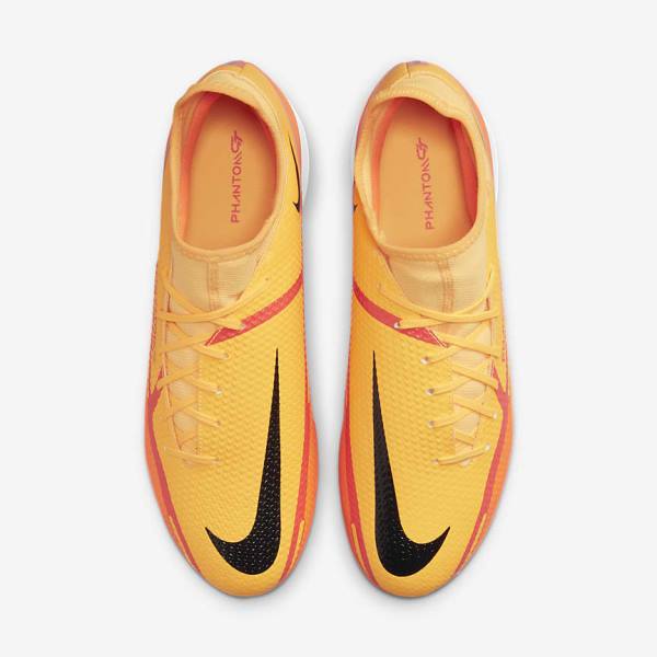 Women's Nike Phantom GT2 Academy Dynamic Fit IC Indoor Court Football Shoes Orange / Light Red / Black | NK862DVO