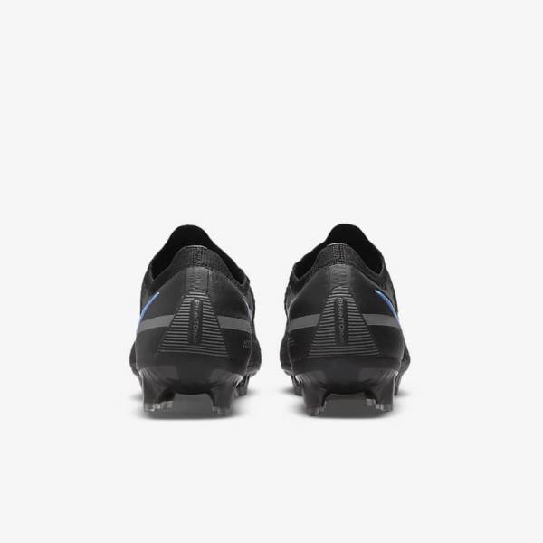 Women's Nike Phantom GT2 Elite FG Firm-Ground Football Shoes Black / Grey | NK752LVR