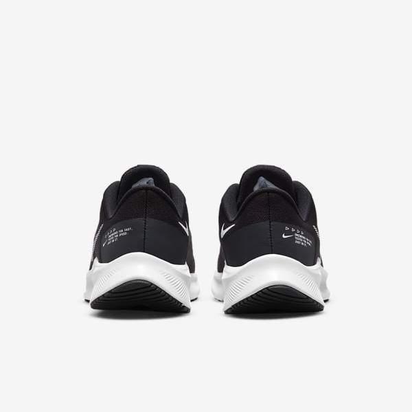 Women's Nike Quest 4 Road Running Shoes Black / Dark Grey / White | NK105GTR