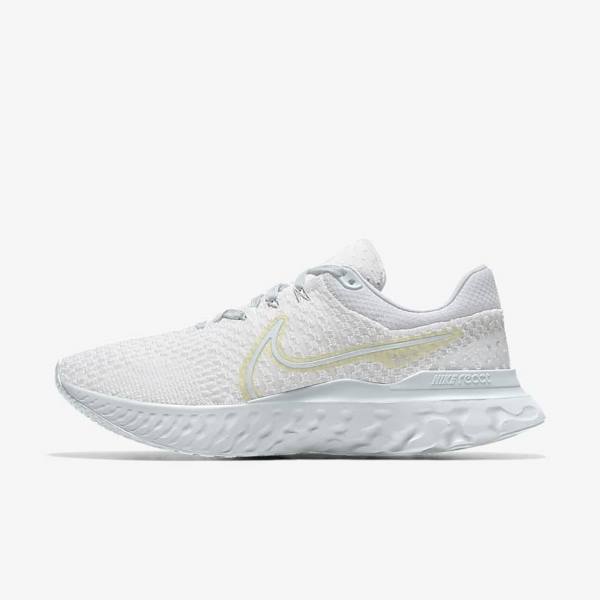 Women\'s Nike React Infinity Run 3 By You Custom Road Running Shoes White | NK279CDG