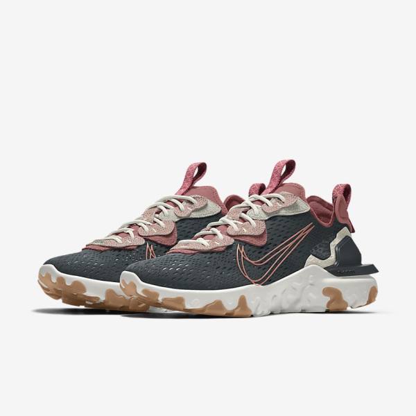 Women's Nike React Vision By You Custom Lifestyle Sneakers Multicolor | NK916BKS