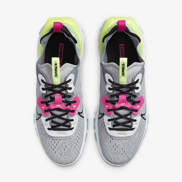 Women's Nike React Vision Sneakers Grey / Pink / Black | NK348WKZ