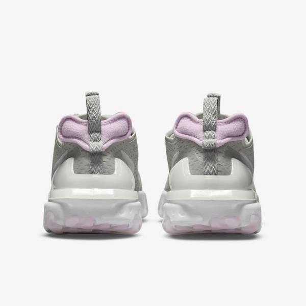 Women's Nike React Vision Sneakers Light Beige / White / Pink | NK821OWJ