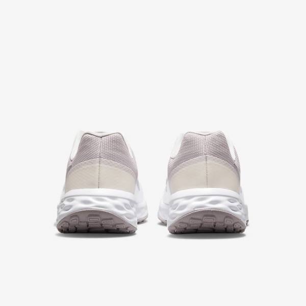 Women's Nike Revolution 6 Next Nature Premium Road Running Shoes White / Grey | NK735JTU