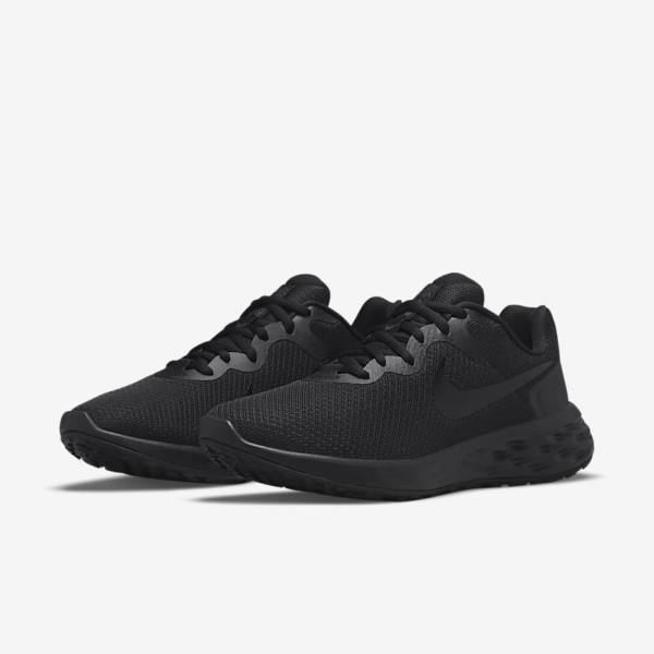 Women's Nike Revolution 6 Next Nature Road Running Shoes Black / Dark Grey | NK496RZT