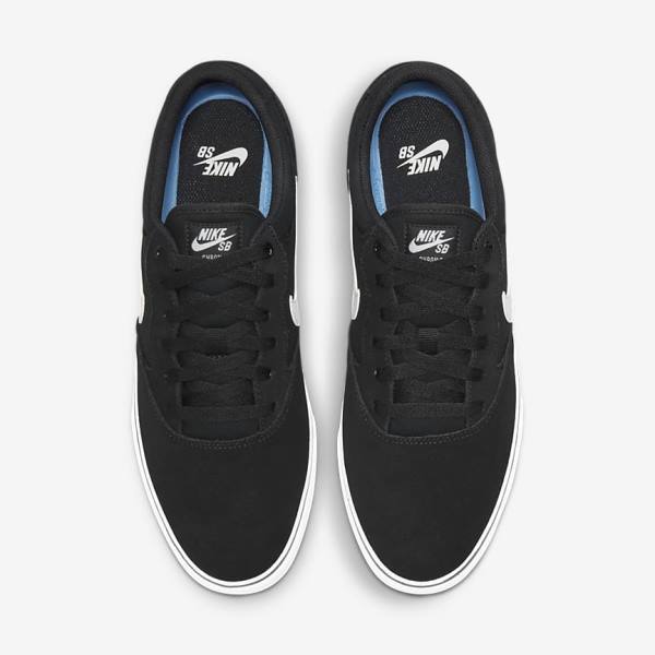 Women's Nike SB Chron 2 Skate Shoes Black / White | NK215VXB