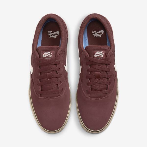 Women's Nike SB Chron 2 Skate Shoes Light Brown | NK598DBM