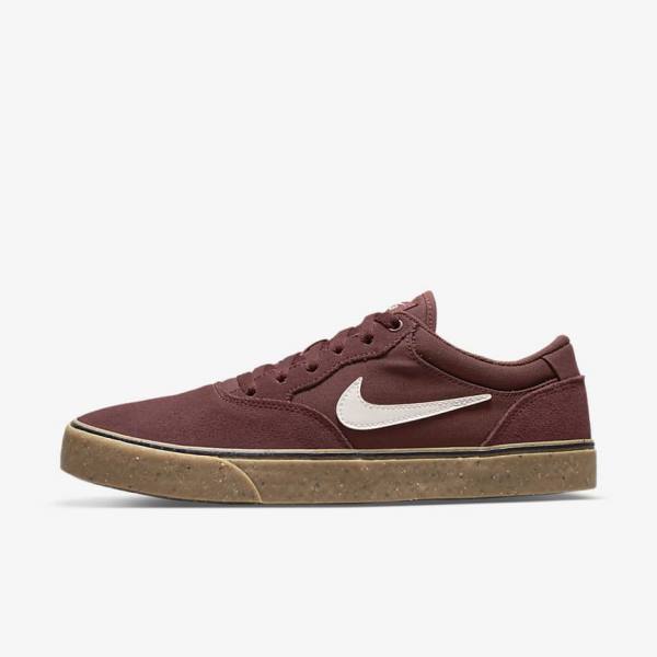 Women\'s Nike SB Chron 2 Skate Shoes Light Brown | NK598DBM