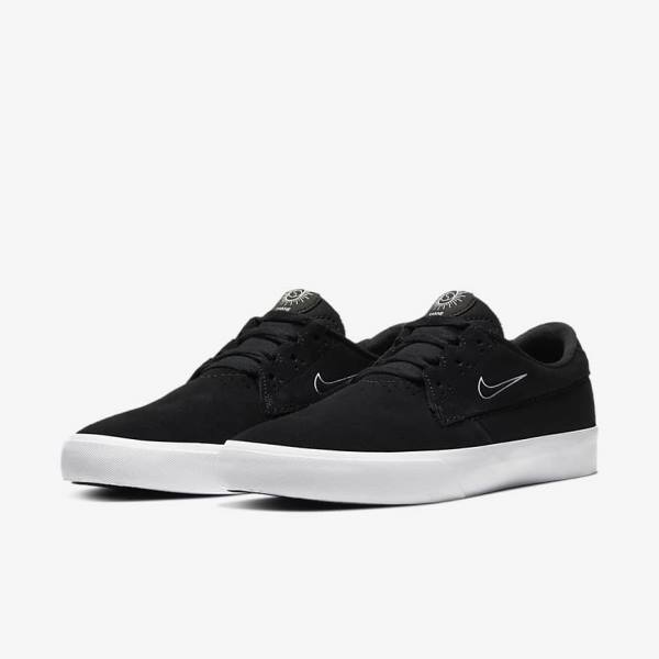 Women's Nike SB Shane Skate Shoes Black / White | NK046BVL