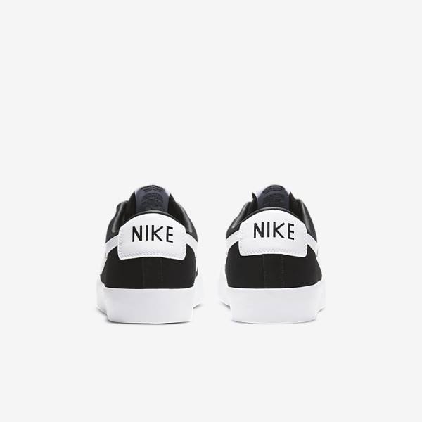 Women's Nike SB Zoom Blazer Low Pro GT Sneakers Black / Light Brown / White | NK637ISJ