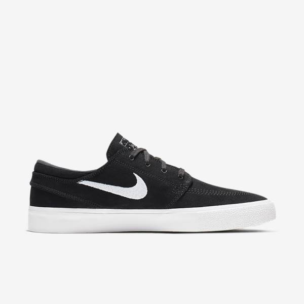 Women's Nike SB Zoom Stefan Janoski RM Sneakers Black / Grey / Light Brown / White | NK597HQC