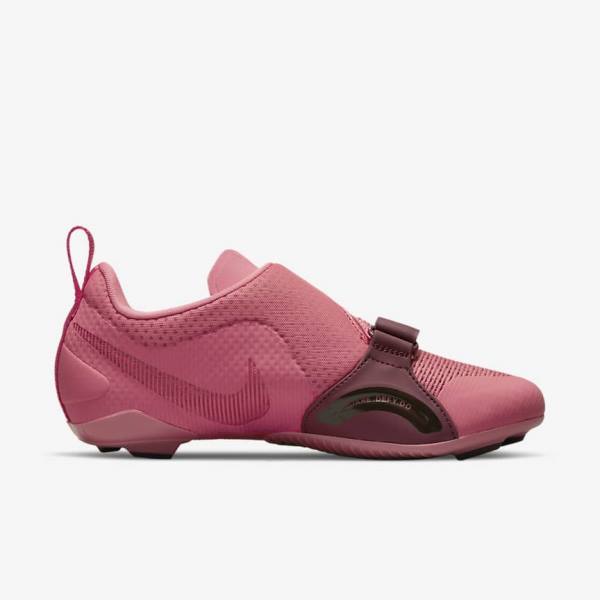 Women's Nike SuperRep Cycle Indoor Cycling Training Shoes Pink / Metal / Light Pink | NK847KRG