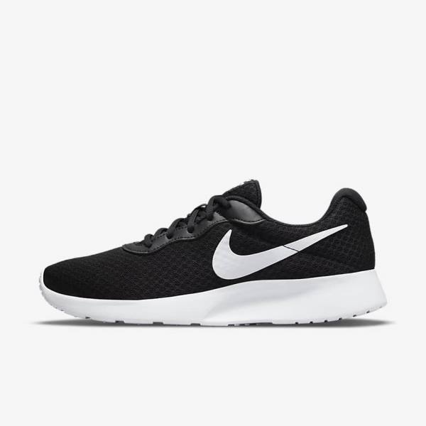 Women\'s Nike Tanjun Sneakers Black / White | NK237ZGJ