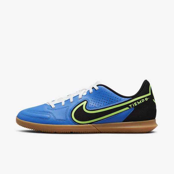 Women\'s Nike Tiempo Legend 9 Club IC Indoor-Court Football Shoes Light Blue / Light Green / Brown / Black | NK823EJA