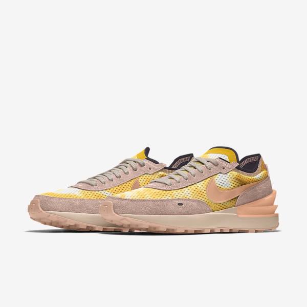 Women's Nike Waffle One By You Custom Sneakers Multicolor | NK154XDY