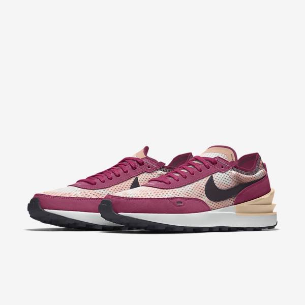 Women's Nike Waffle One By You Custom Sneakers Multicolor | NK381KEP