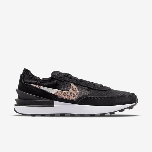 Women's Nike Waffle One SE Sneakers Black / Multicolor | NK074ZBF