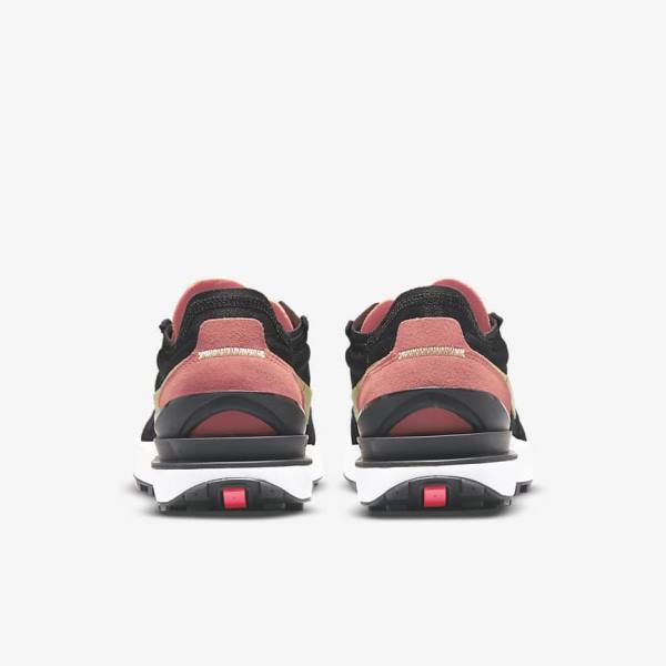 Women's Nike Waffle One Sneakers Black / Red / Light Green | NK521OAM