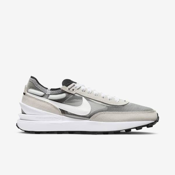 Women's Nike Waffle One Sneakers White / Black / Orange | NK615JFY