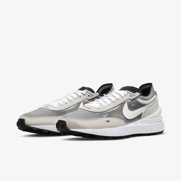 Women's Nike Waffle One Sneakers White / Black / Orange | NK615JFY