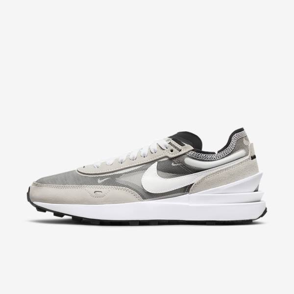 Women\'s Nike Waffle One Sneakers White / Black / Orange | NK615JFY