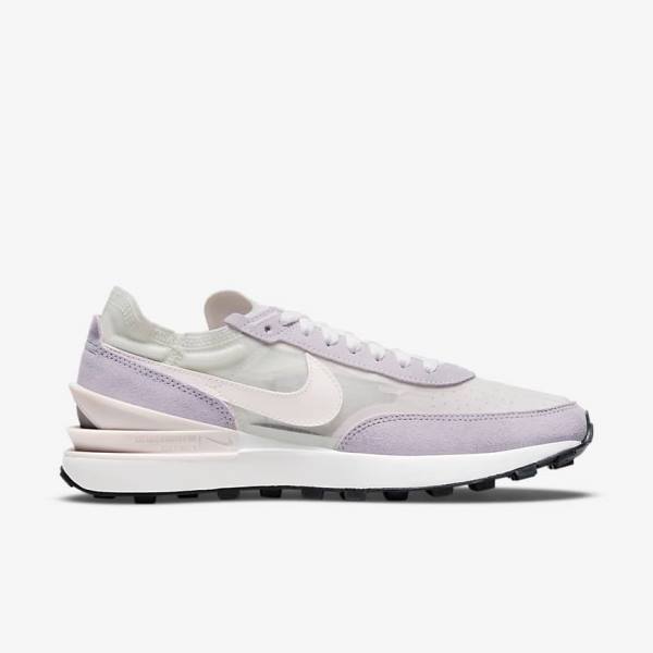 Women's Nike Waffle One Sneakers White / Light Pink | NK830MTI