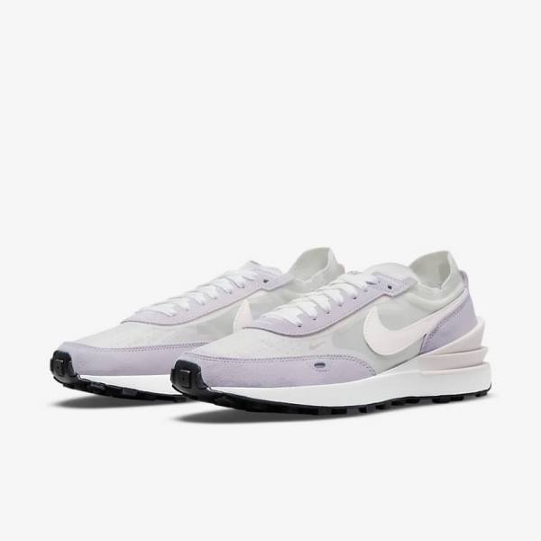 Women's Nike Waffle One Sneakers White / Light Pink | NK830MTI