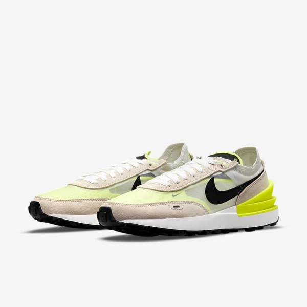 Women's Nike Waffle One Sneakers White / Black | NK845HXM