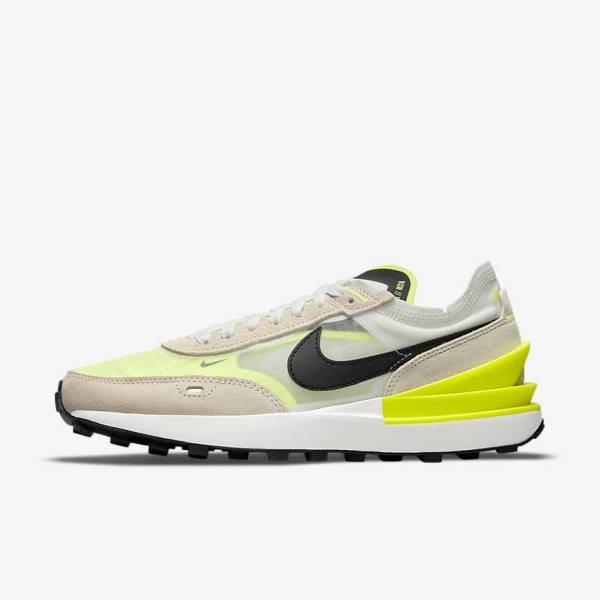 Women\'s Nike Waffle One Sneakers White / Black | NK845HXM