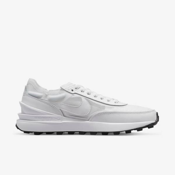 Women's Nike Waffle One Sneakers White / Black / White | NK960SVB