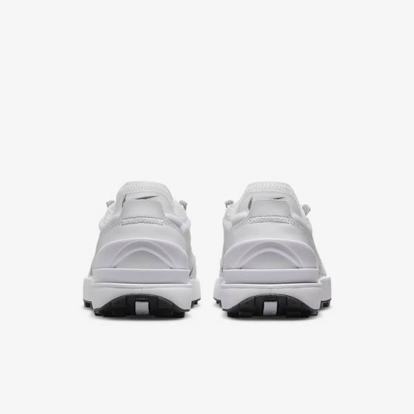 Women's Nike Waffle One Sneakers White / Black / White | NK960SVB