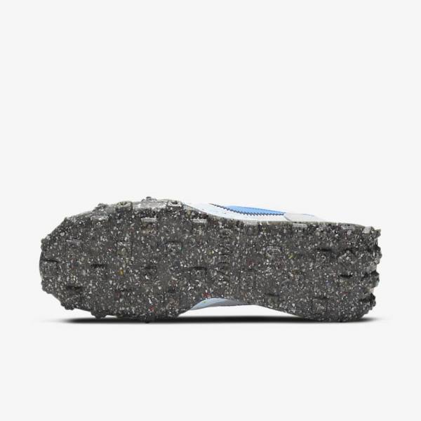 Women's Nike Waffle Racer Crater Sneakers White / Black / Blue | NK714GSZ