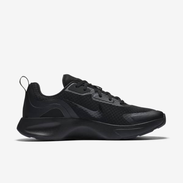 Women's Nike Wearallday Sneakers Black | NK782SHB