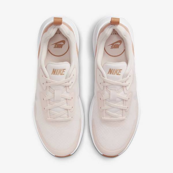 Women's Nike Wearallday Sneakers Light Pink / Light Brown / White | NK651LFI