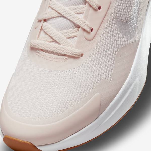 Women's Nike Wearallday Sneakers Light Pink / Light Brown / White | NK651LFI