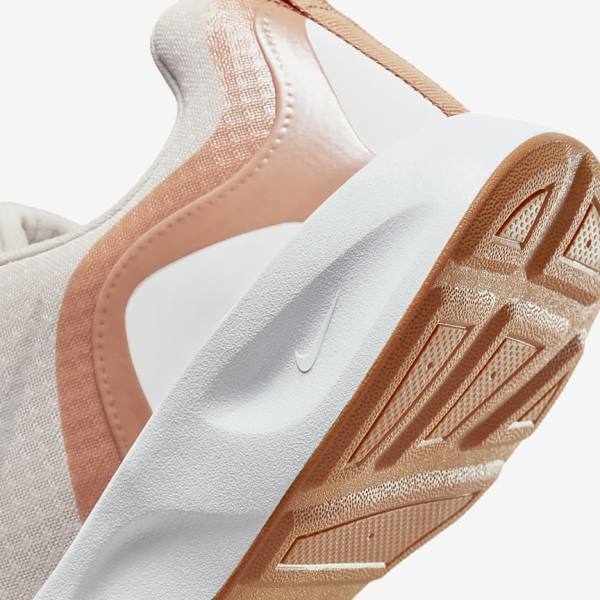 Women's Nike Wearallday Sneakers Light Pink / Light Brown / White | NK651LFI