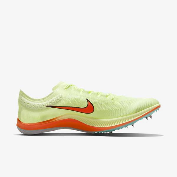 Women's Nike ZoomX Dragonfly Athletics Distance Spikes Running Shoes Turquoise / Black / Orange | NK079DUY