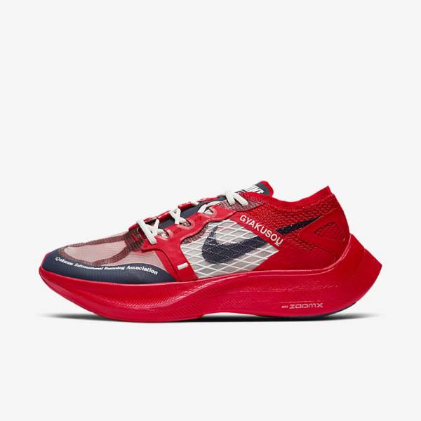 Women\'s Nike ZoomX Vaporfly Next% x Gyakusou Sneakers Red / Blue | NK460EBF