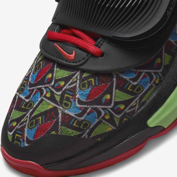 Women's Nike Zoom Freak 3 Basketball Shoes Black / White / Red / Green | NK670FYO