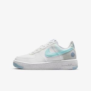 Kids' Nike Air Force 1 Crater Older Sneakers White / Blue | NK543GOC