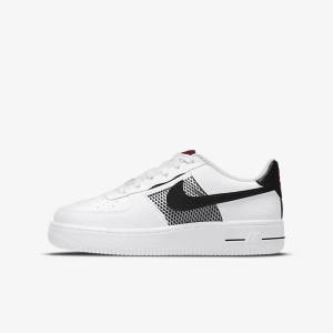 Kids' Nike Air Force 1 LV8 Older Sneakers White / Red / White / Black | NK684HSP