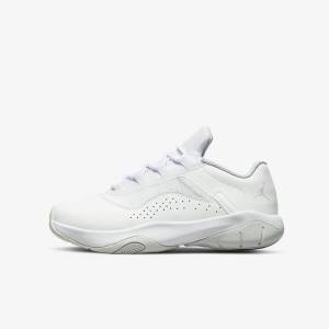 Kids' Nike Air Jordan 11 CMFT Low Older Sneakers White / Platinum | NK681QHW