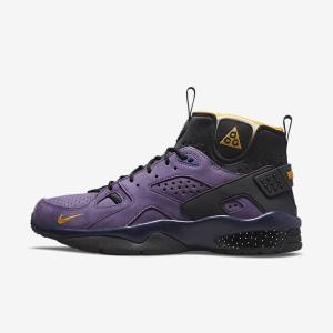 Men's Nike ACG Air Mowabb Sneakers Purple / Blue / Black / Gold | NK698YEM