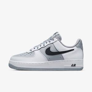 Men's Nike Air Force 1 07 LV8 Sneakers White / Grey / Black | NK560IYF