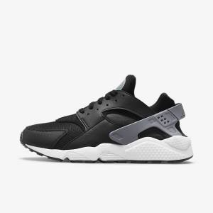 Men's Nike Air Huarache J22 Sneakers Black / Grey / White | NK479RZD