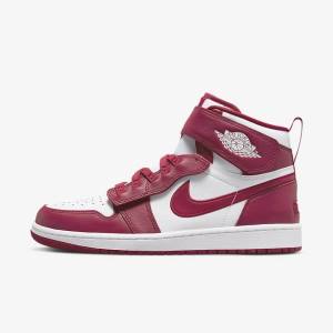 Men's Nike Air Jordan 1 Hi FlyEase Sneakers Red / White | NK976FKD